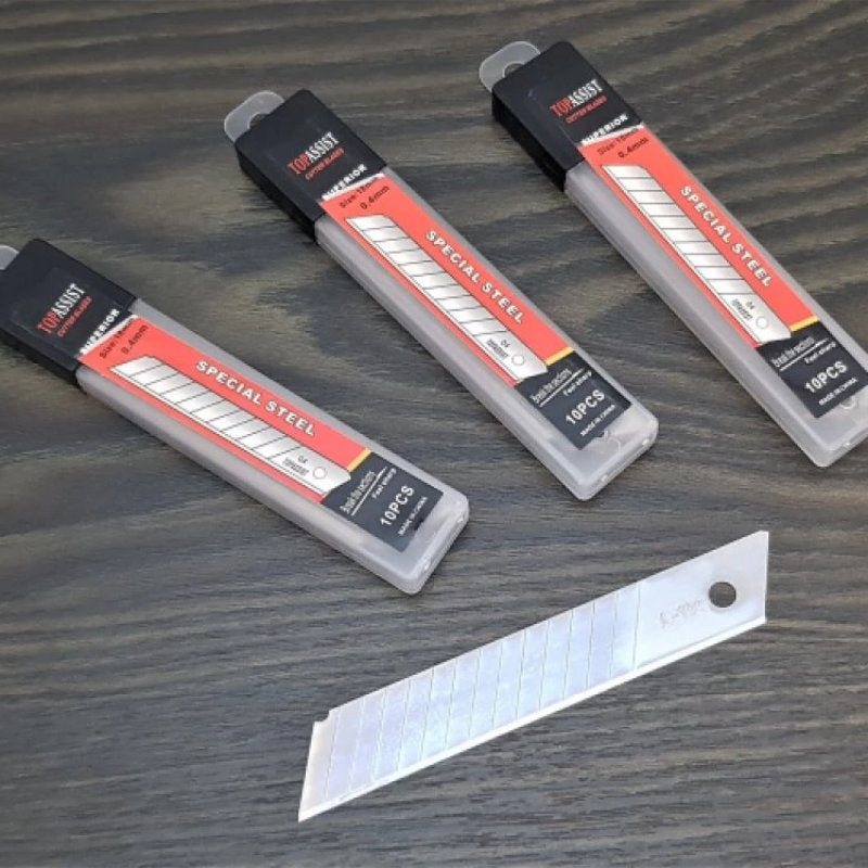 10 Stk. Ersatz-MESSERKLINGEN für Teppichmesser Cuttermesser