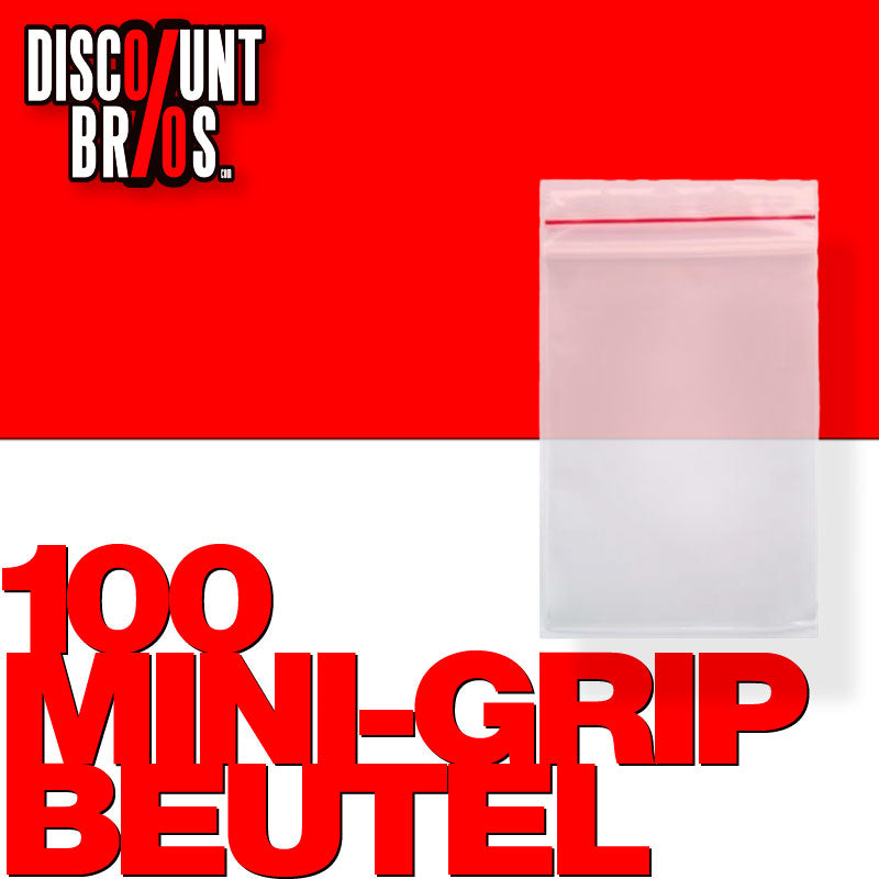 100 Stk. 30×30mm Druckverschlussbeutel MINI-GRIP TopGrip Zip-Beutel Vorratsbeutel Beutel Verpackung TRANSPARENT