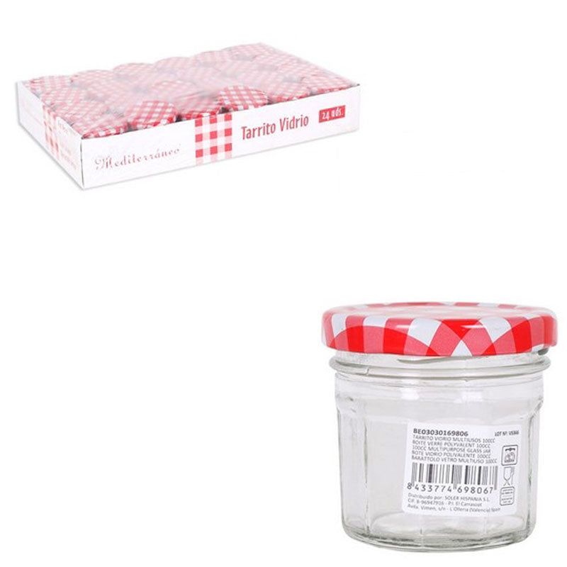 100ml EINMACHGLÄSER Einmachglas Konfitürenglas GLAS ACHTECK