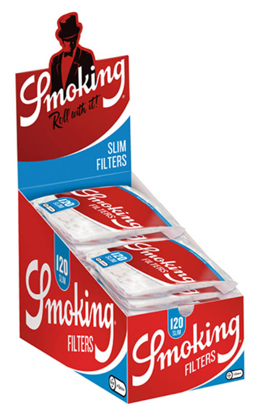 120 Stk. SMOKING Filter Tips SLIM Wattefilter