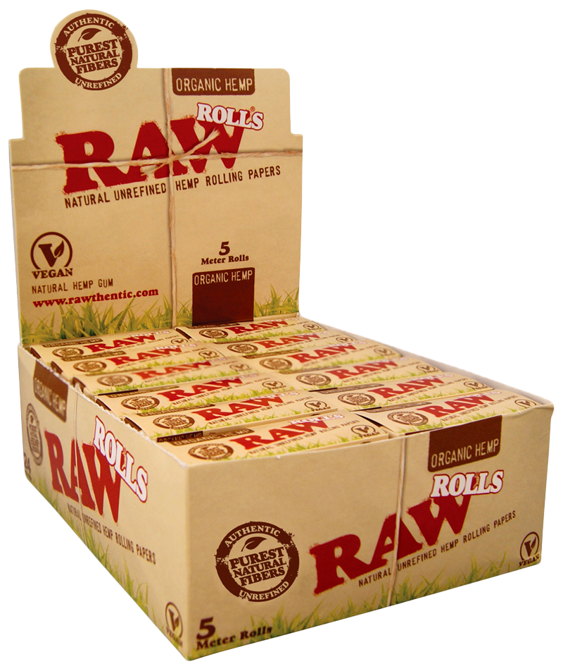 RAW Organic King Size Rolls Papers Rolle 5m Zigarettenpapier 5m×53mm