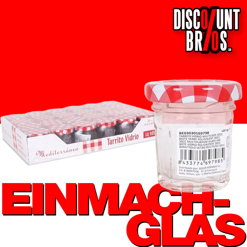 45ml EINMACHGLÄSER Einmachglas Konfitürenglas GLAS SECHSECK