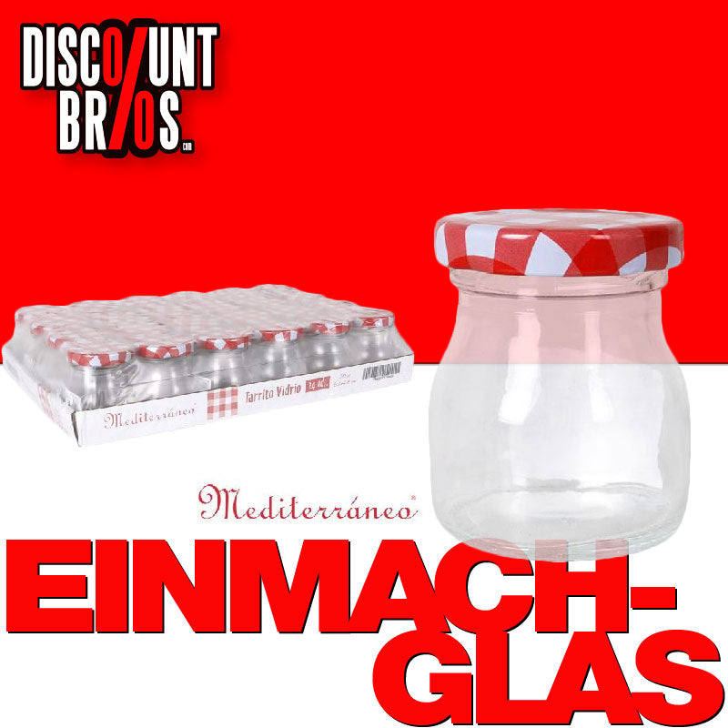 50ml EINMACHGLÄSER Einmachglas Konfitürenglas GLAS RUND
