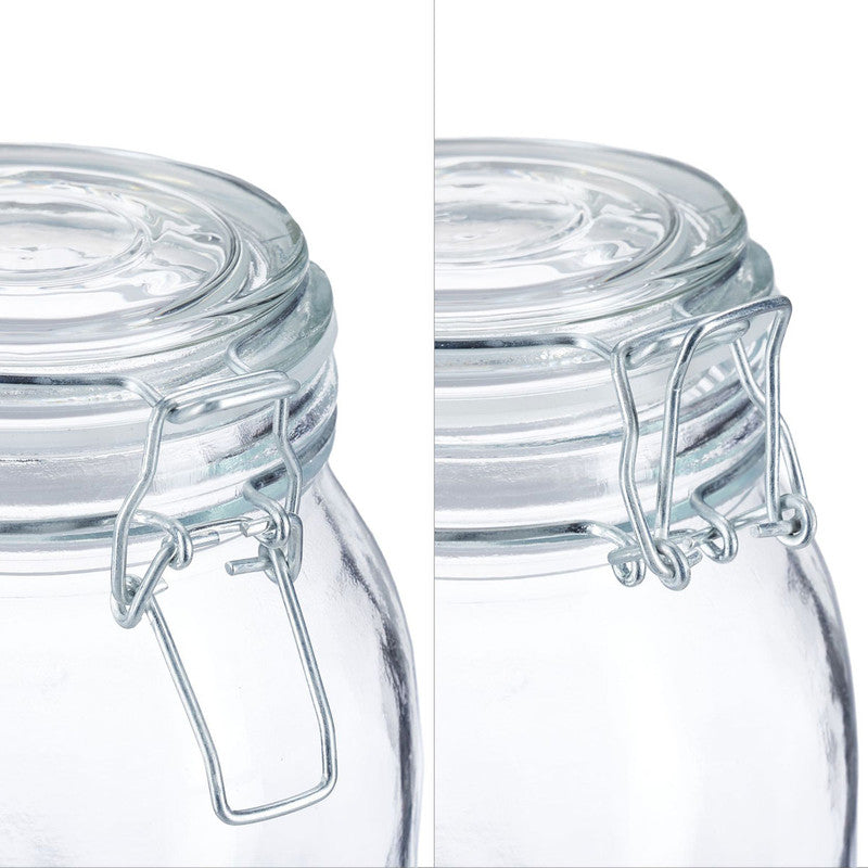 6er-Set 500ml EINMACHGLÄSER Einmachglas Glas mit Bügelverschluss