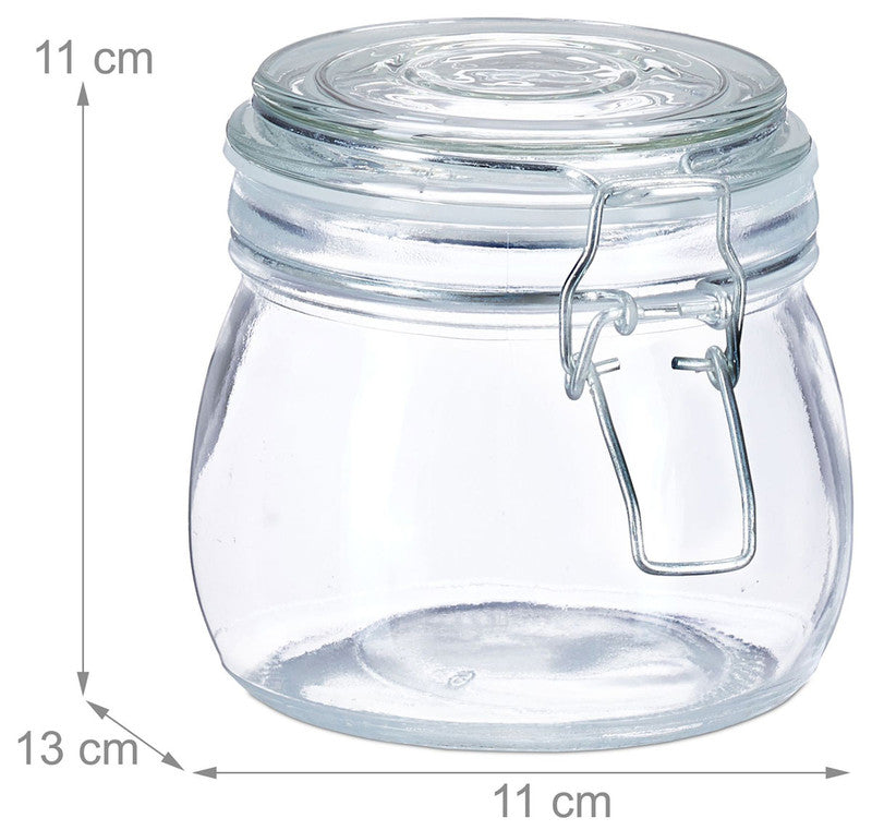 6er-Set 500ml EINMACHGLÄSER Einmachglas Glas mit Bügelverschluss
