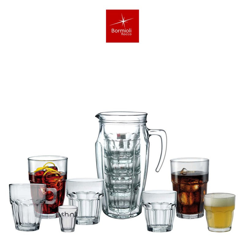 6er-Set Trinkgläser Glas TRINKGLAS Bormioli Rocco – Rock Bar 6×37cl