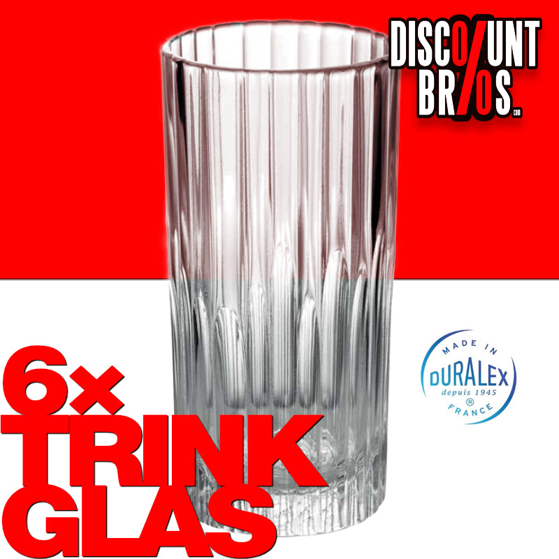 6er-Set Trinkgläser Glas TRINKGLAS Duralex Manhattan LONGDRINK 6×30cl