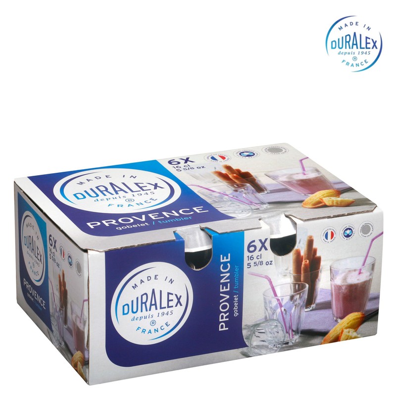 6er-Set Trinkgläser Glas TRINKGLAS Duralex Provence 6×16cl