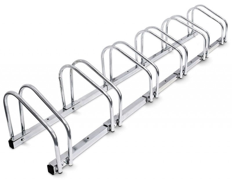 6-er VELOSTÄNDER verchromt Fahrradständer für Boden- & Wandmontage