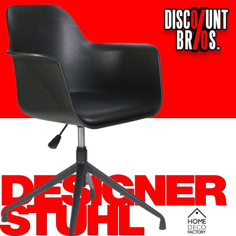 Chicago Drehstuhl Bürostuhl für Homeoffice und Büro schwarz