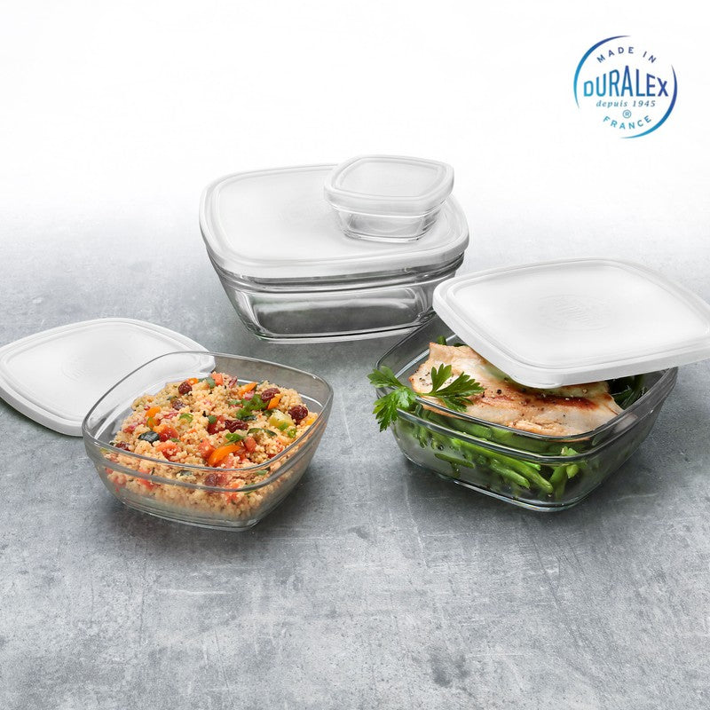 Duralex LYS Salatschale Dessert SCHÜSSEL eckig 17cm 1,15l