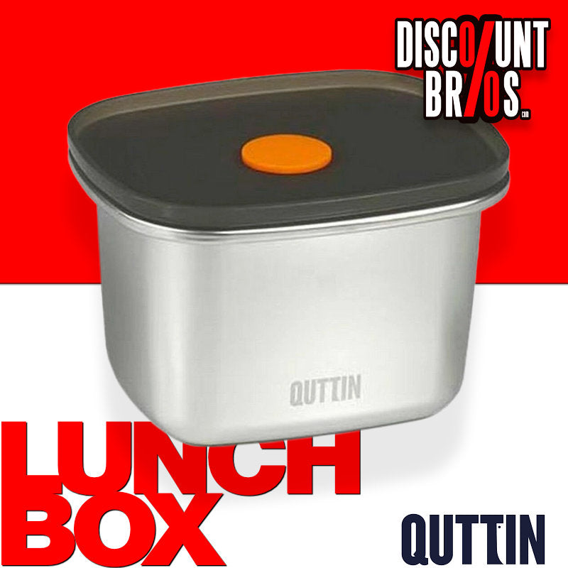 Quttin Edelstahl LUNCHBOX Vorratsdose mit Vakuumverschluss 450ml