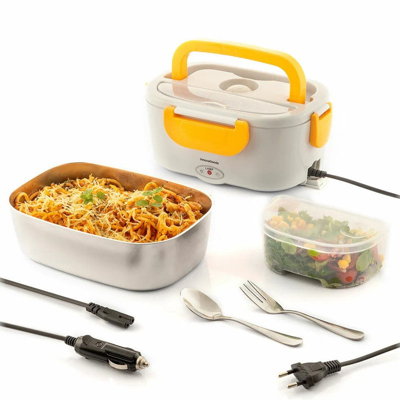 NEU Elektrische Edelstahl LUNCHBOX für Autos und Büro von InnovaGoods® 60W 220/12Volt
