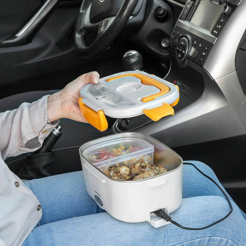 NEU Elektrische Edelstahl LUNCHBOX für Autos und Büro von InnovaGoods® 60W 220/12Volt