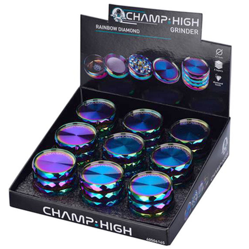 Gewürzmühle GRINDER RAINBOW DIAMOND 4-teilig aus Metall Ø42mm