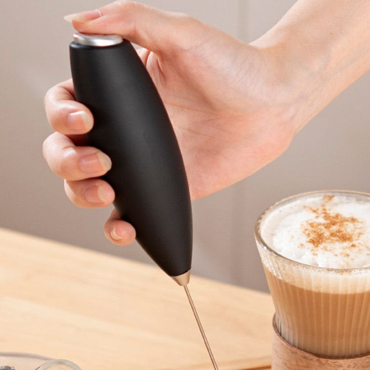 Mini-Mixer MILCHSCHÄUMER Milchaufschäumer mit Ständer für Cappuccino und Latte