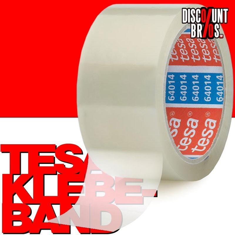 1 Stk. Packband TESA KLEBEBAND für Kartonschachteln etc. tesapack® 64014 PP 66m 50mm transparent