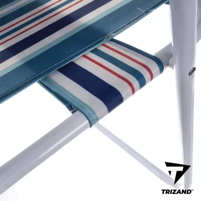 Trizand „Bergamo“ CAMPINGSTUHL Klappbarer Outdoor-Stuhl BLAU