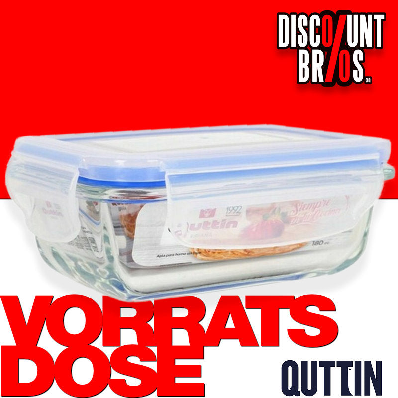 Quttin rechteckige LUNCHBOX Vorratsdose Aufbewahrungsbox Frische Box 180ml