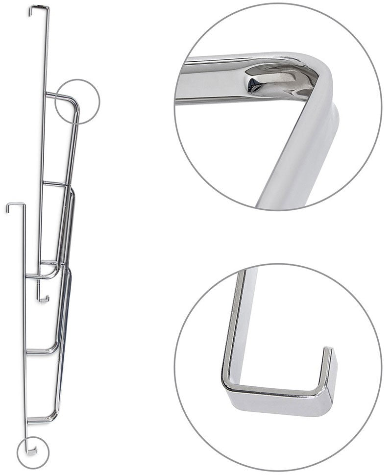 Edler TÜR-HANDTUCHHALTER Chrom mit 3 Stangen XL