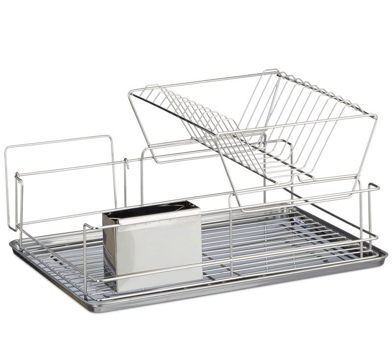 Abtropfgestell GESCHIRR-ABTROPFGITTER mit Besteckhalter 48×32cm