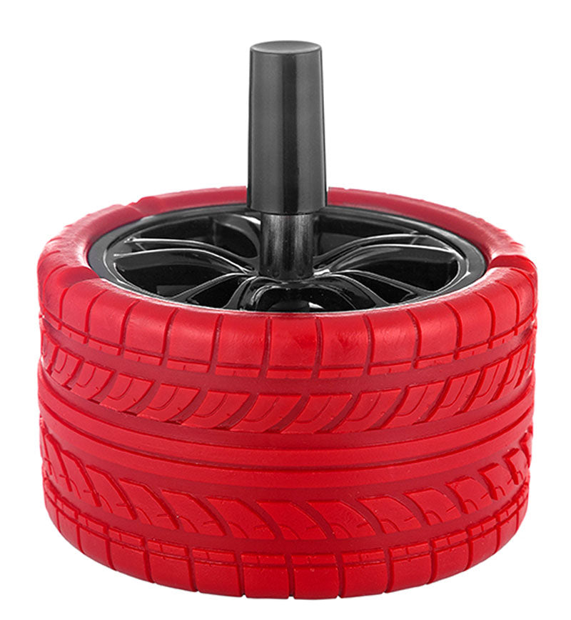 Drehaschenbecher DREH-ASCHENBECHER Aschenbecher REIFEN SCHWARZ oder ROT Ø10cm