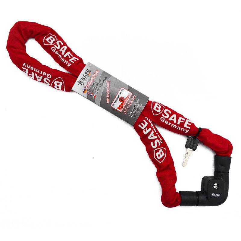MASSIVES Mofa- Motorrad- Veloschloss KETTENSCHLOSS 7 × 120cm von B-SAFE