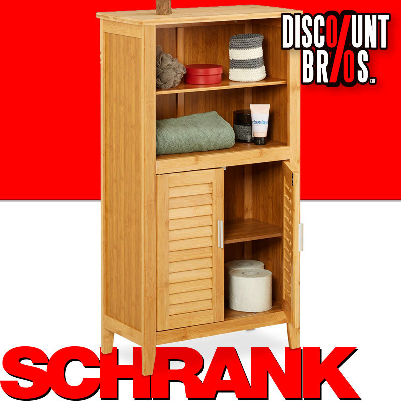 Badezimmerschrank SCHRANK aus Bambusholz LAMELL