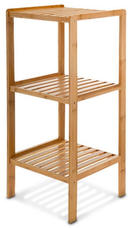 Bambus BADREGAL mit 3 Ablageflächen