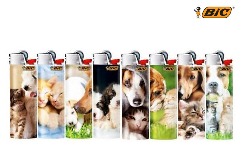 BIC® Einwegfeuerzeug MAXI FEUERZEUG Cats & Dogs