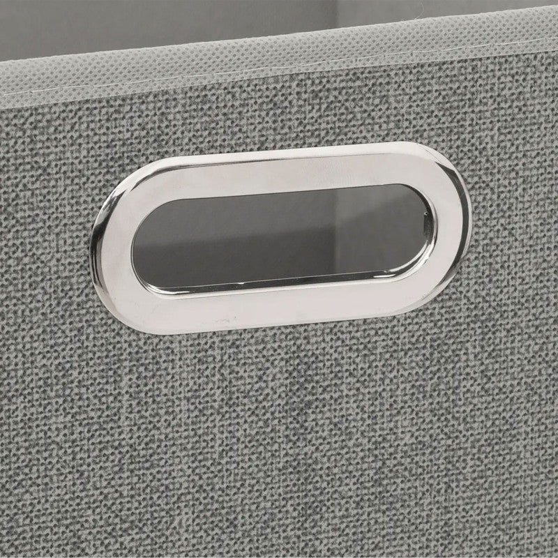 Box Schrankkorb REGALKORB Leinen Aufbewahrungskorb GRAU