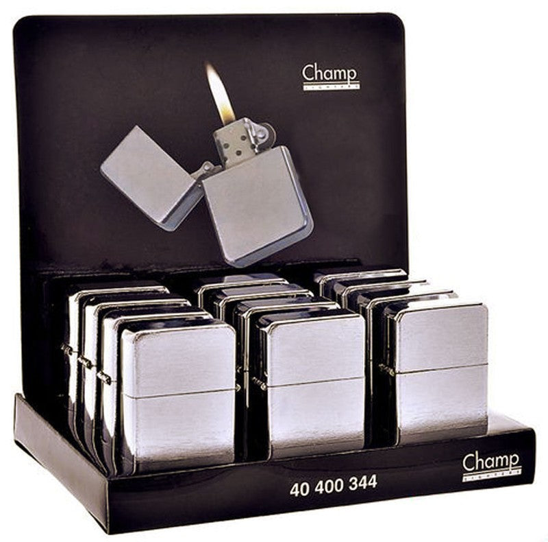 Atomic® FEUERZEUG Benzinfeuerzeug CHROM Gebürstet