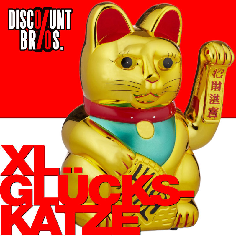 Maneki Neko XL GLÜCKS-KATZE Winkekatze 30cm