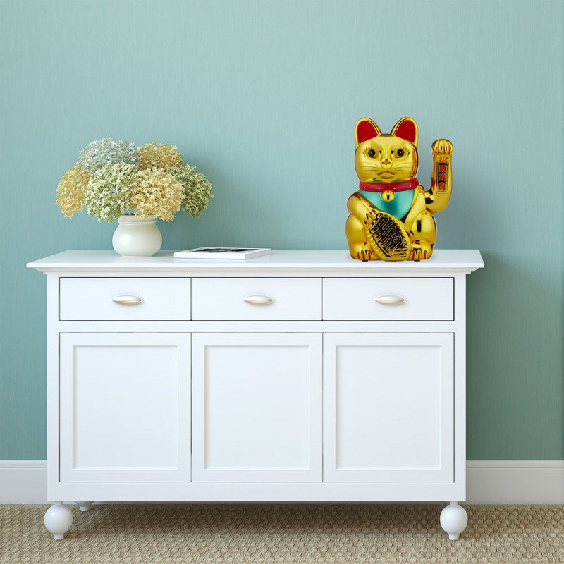 Maneki Neko XL GLÜCKS-KATZE Winkekatze 30cm