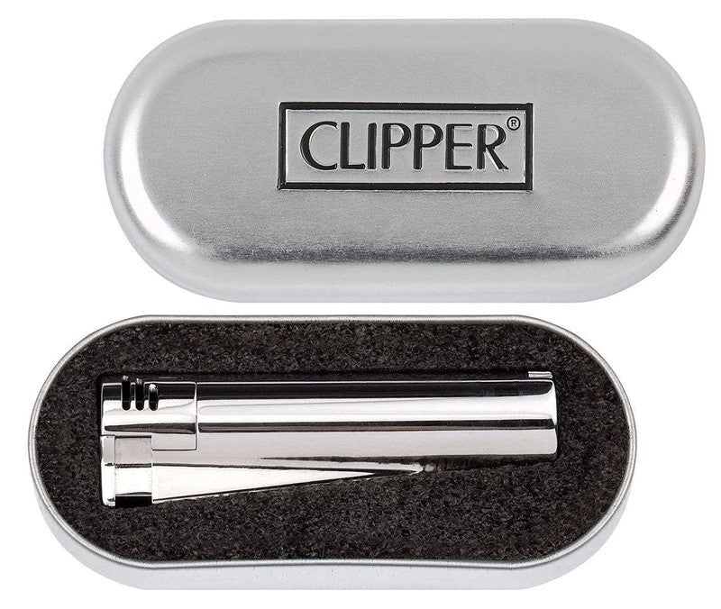 Clipper® METALL FEUERZEUG Mehrwegfeuerzeug SILBER