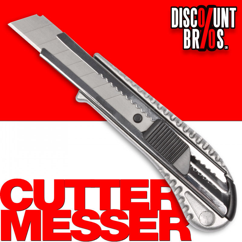 Teppichmesser CUTTERMESSER Alu Druckguss Cutter für 18mm Messerklingen