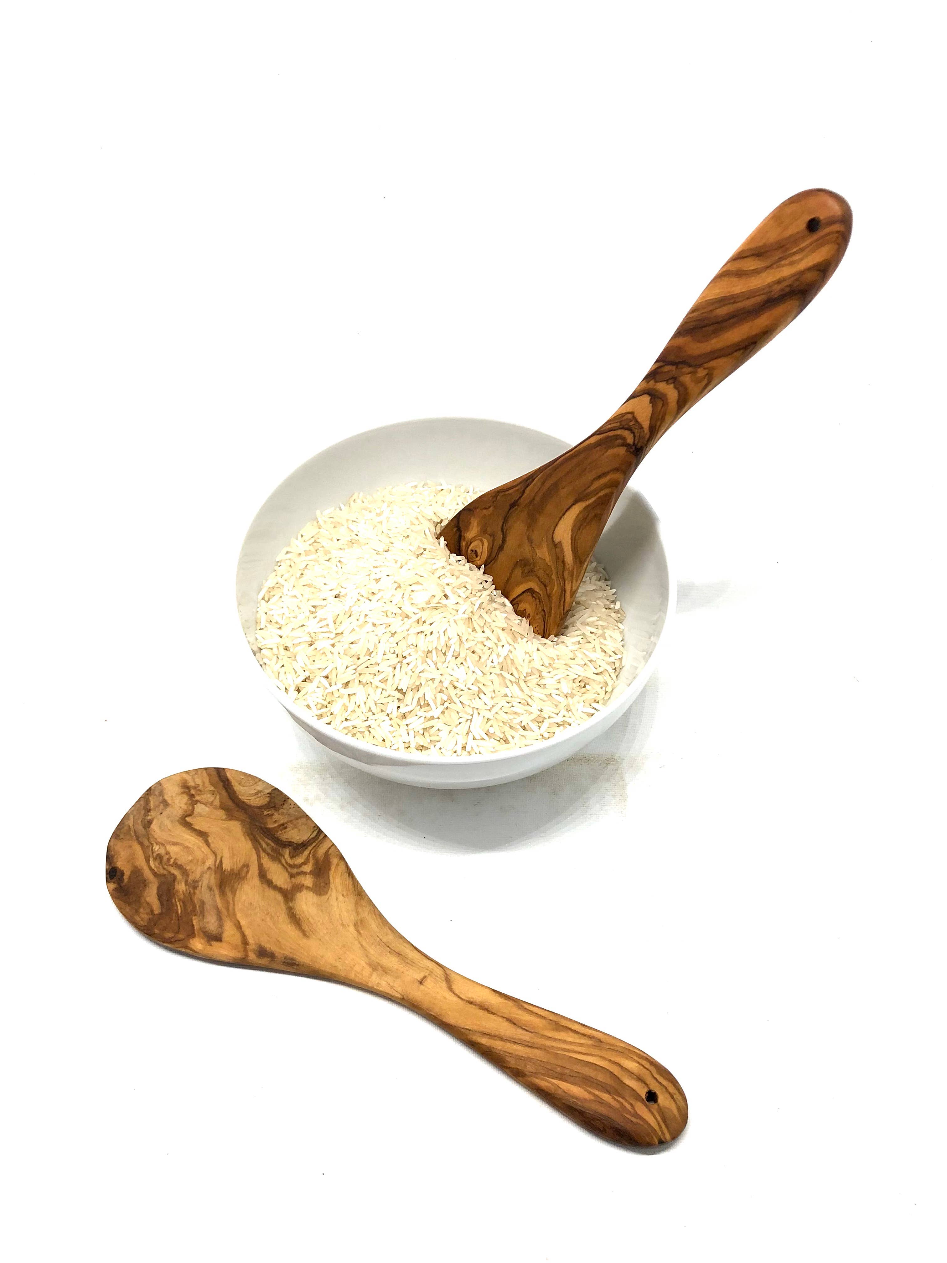 olivenholz-erleben | Reislöffel aus Olivenholz | gefertigt in Deutschland