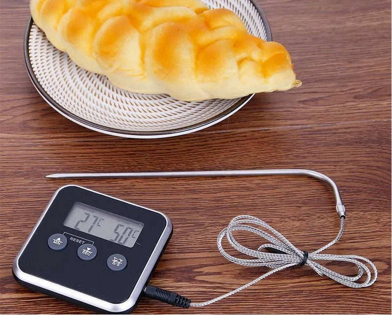 Digitales BRATEN-THERMOMETER Backofen- Grill- Fleisch- Thermometer