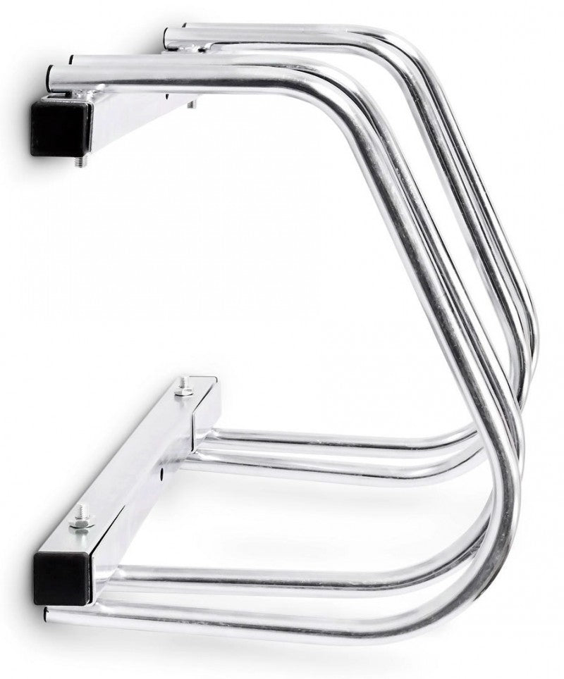 2-er Doppel VELOSTÄNDER verchromt Fahrradständer für Boden- & Wandmontage