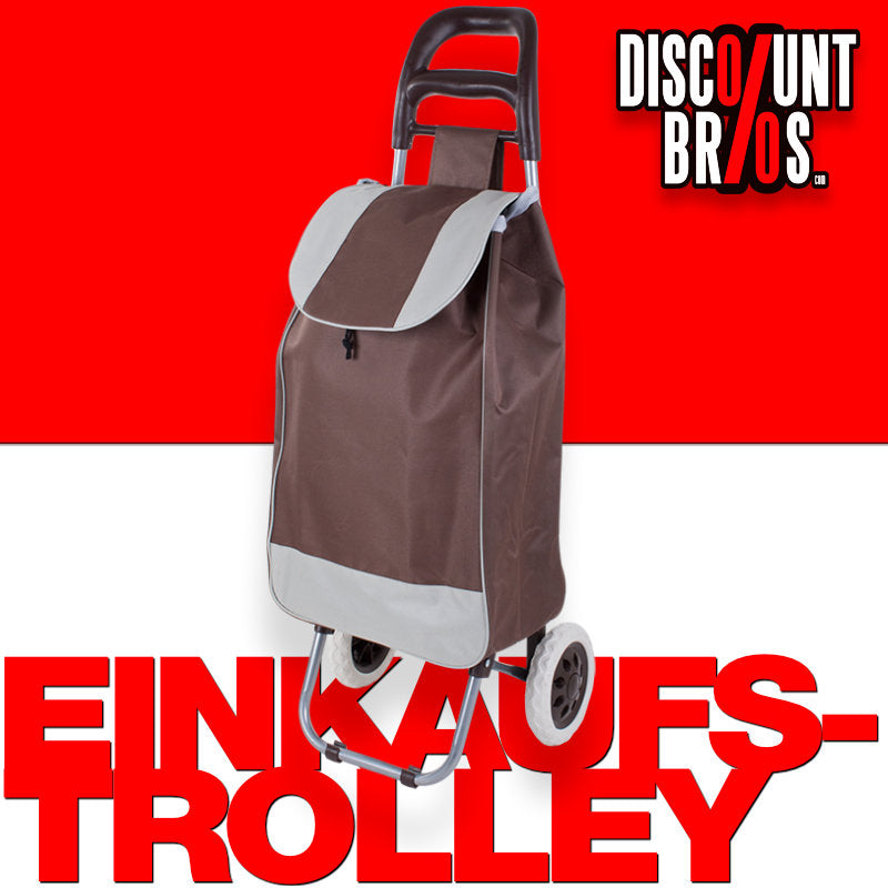 Einkaufstrolley EINKAUFSWAGEN Einkaufsroller Transportroller BRAUN