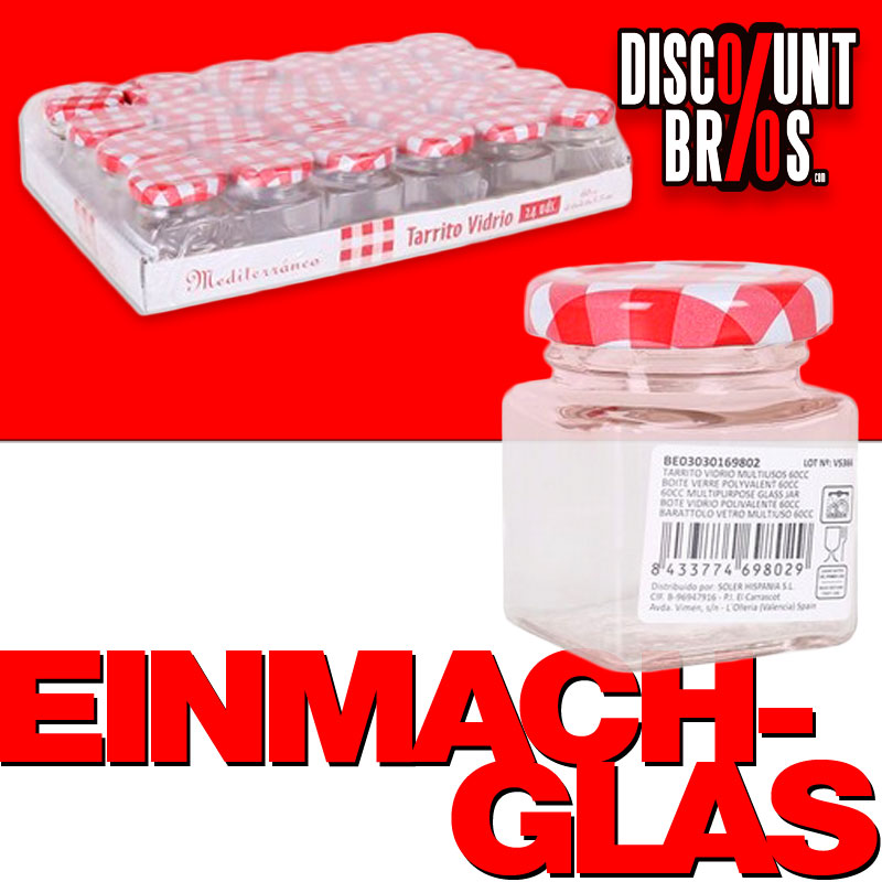10er-Set 60ml EINMACHGLÄSER Einmachglas Konfitürenglas GLAS WÜRFEL ECKIG