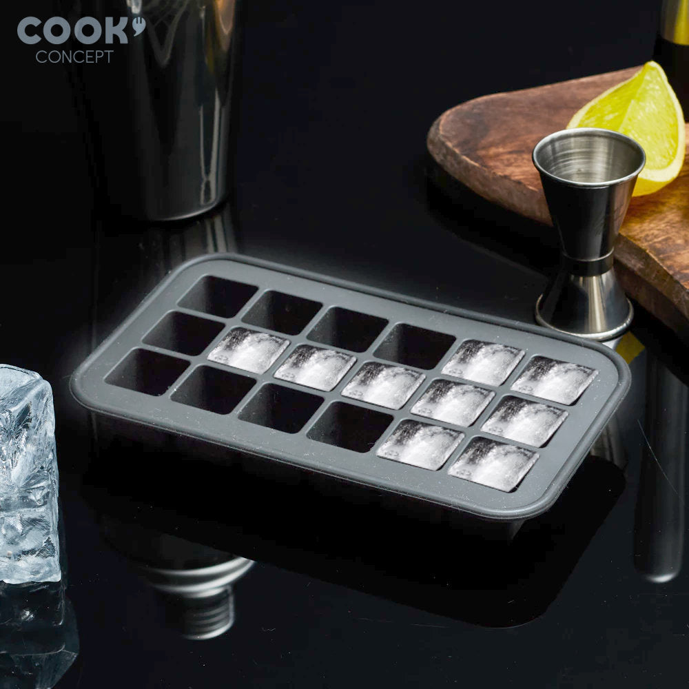 COOK CONCEPT Silikon EISWÜRFELFORM CUBE 2,5cm auch geeignet als Backform und Pralinéform