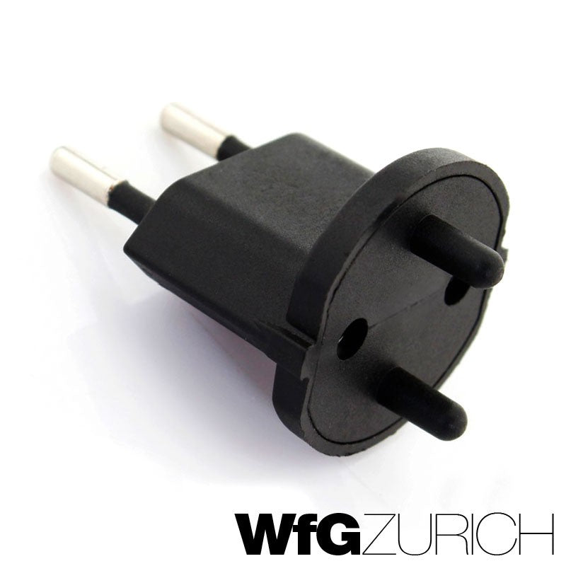 420 Stk. Permanent Fix-Adapter Stecker SCHUKO (Typ F CEE 7) zu Schweiz (T11) 2-polig teilisoliert