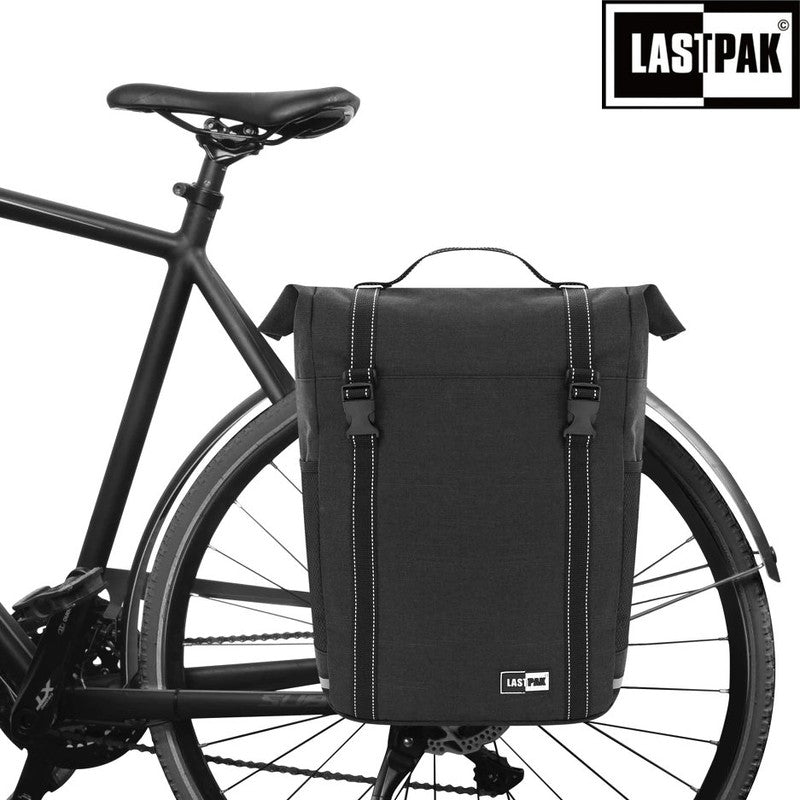 LASTPAK Velo- Fahrrad-GEPÄCKTASCHE Fahrradtasche für Gepäckträger 15l SCHWARZ