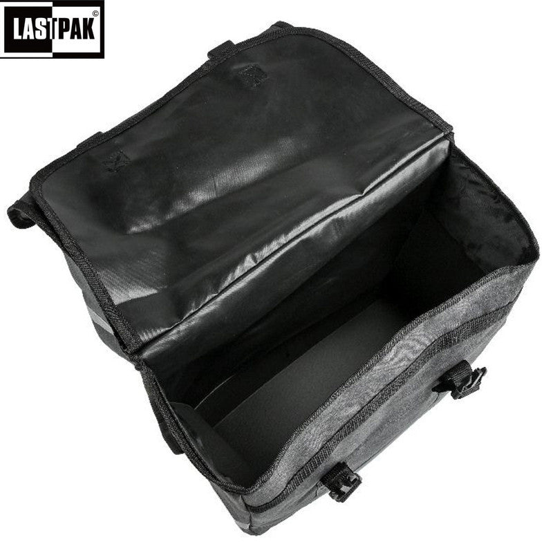 LASTPAK Velo- Fahrrad- DOPPEL- GEPÄCKTASCHEN Canvas Fahrradtasche für Gepäckträger 35l GRAU