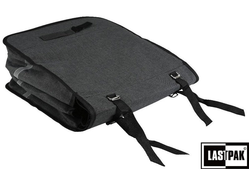 LASTPAK Velo- Fahrrad- DOPPEL- GEPÄCKTASCHEN Canvas Fahrradtasche für Gepäckträger 35l SCHWARZ