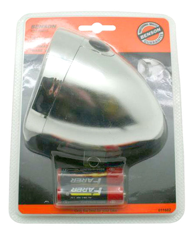 Retro-Design VELOLICHT mit LED Fahrrad Velolampe Scheinwerfer Fahrradscheinwerfer Frontscheinwerfer CHROM