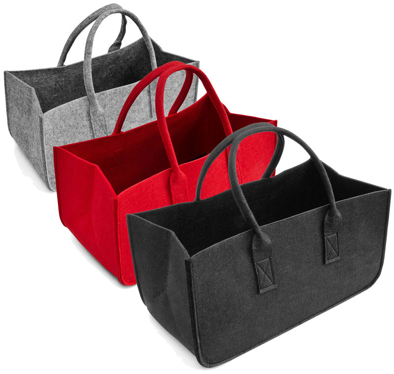 Tragetasche FILZTASCHE Tasche für Kaminholz aus Filz 50×25×25cm