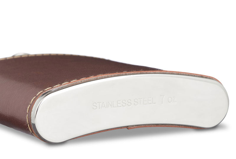 FLACHMANN aus Edelstahl mit Kunstleder 200ml