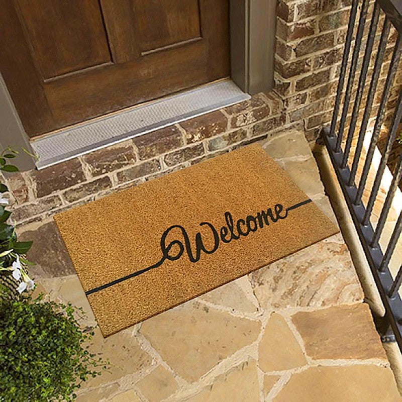 Türvorleger FUSSMATTE Kokos + Naturlatexrücken WELCOME 60×40cm